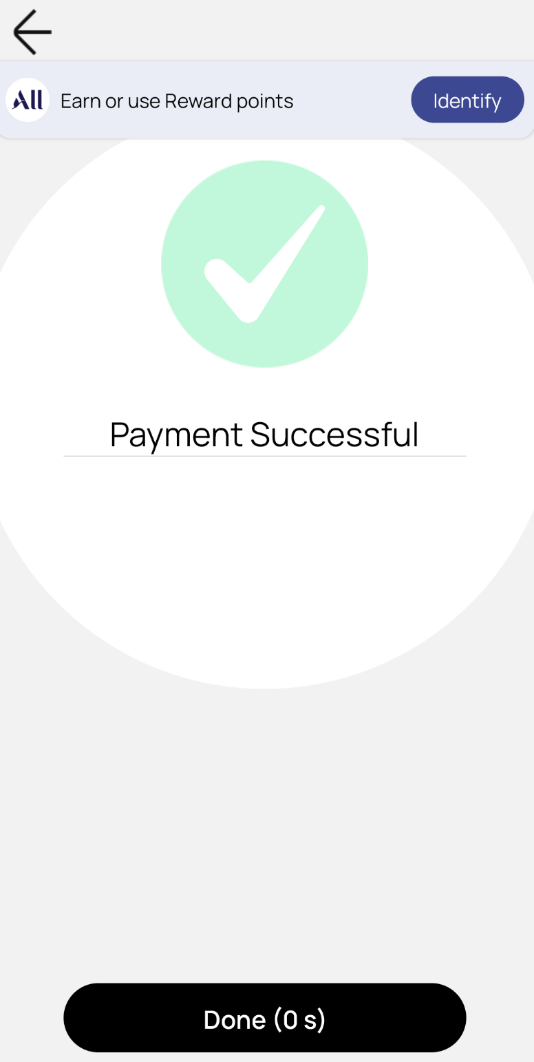 FETCH GO payment successful screen