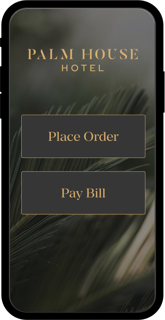FETCH smart dining experience shown on a mobile phone